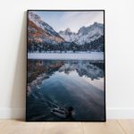 Lake Jasna winter morning preview framed picture