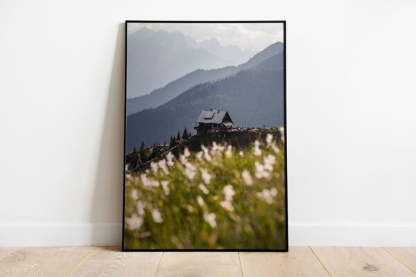 Mountain hut in Golica preview framed picture